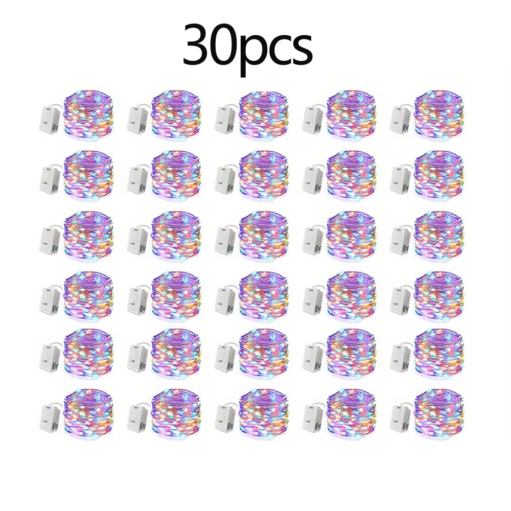 Led Light String Atmosphere Decoration Light String Bouquet Atmosphere Small Light String 1 Meter Color Light Strip Light String