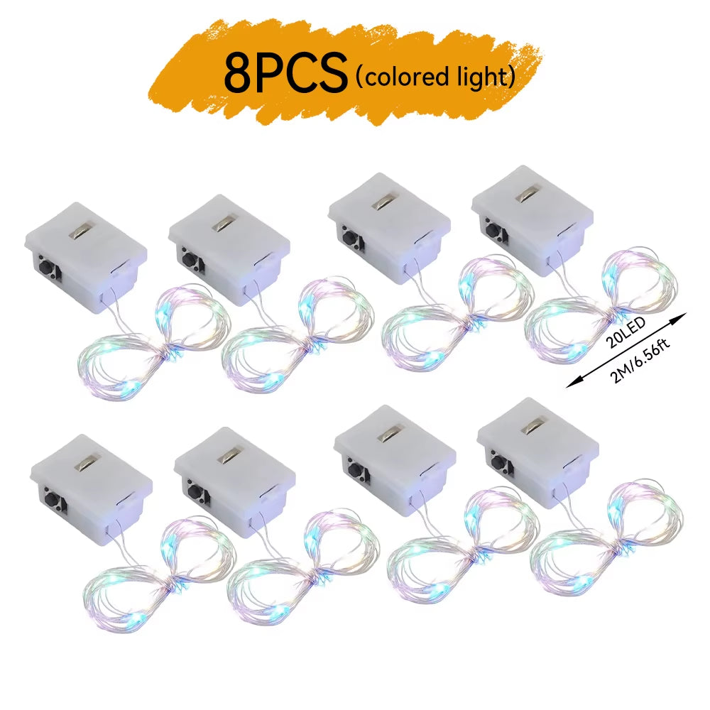 Led Light String Atmosphere Decoration Light String Bouquet Atmosphere Small Light String 1 Meter Color Light Strip Light String