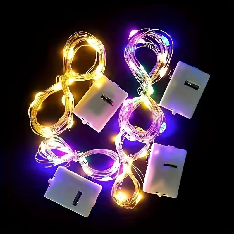 Led Light String Atmosphere Decoration Light String Bouquet Atmosphere Small Light String 1 Meter Color Light Strip Light String