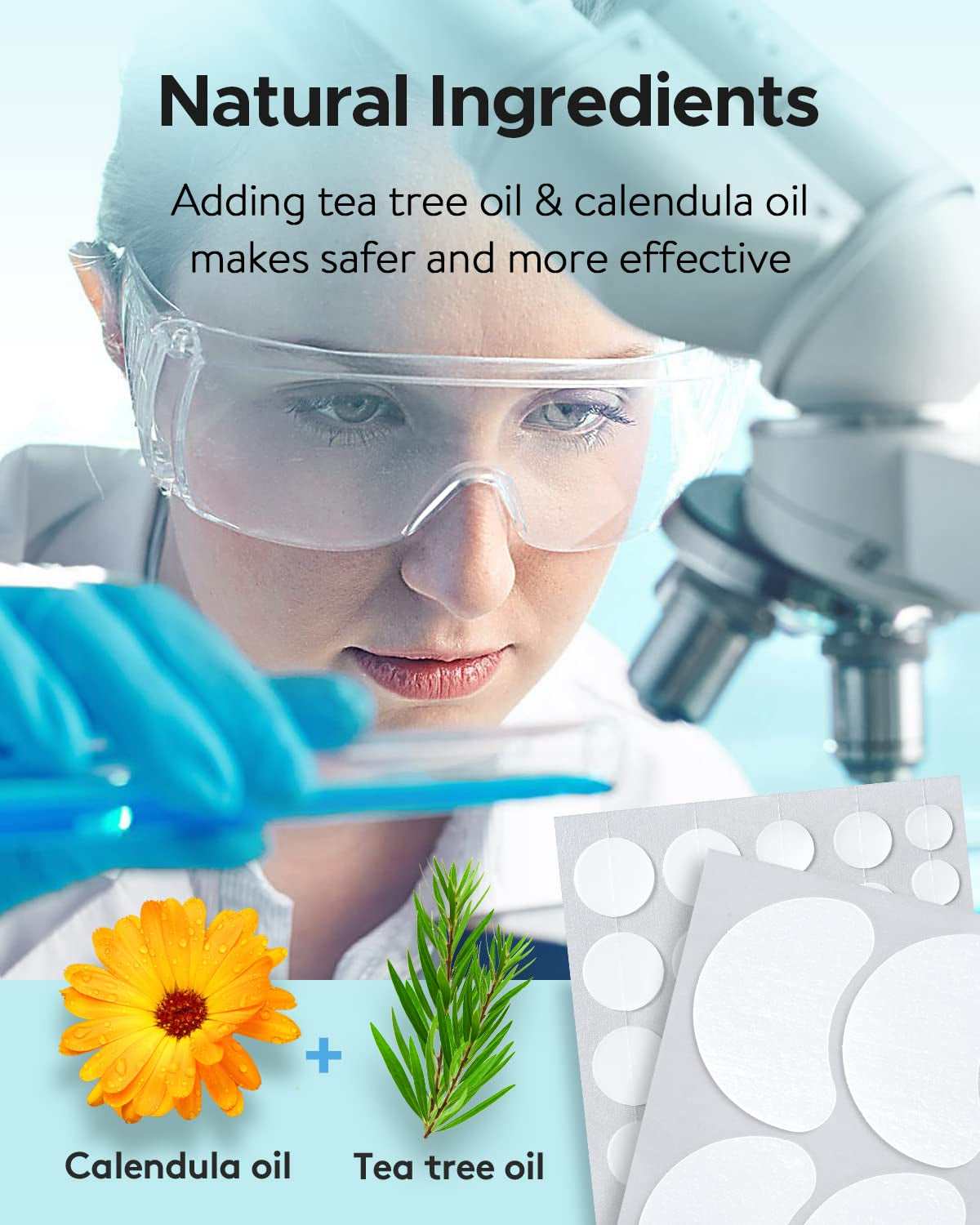 Acne Patches Large, Hydrocolloid Pimple Patches for Large Breakouts, Zit and Blemish, Large Acne Patches for Face, Chin, Back and Body with Tea Tree Oil