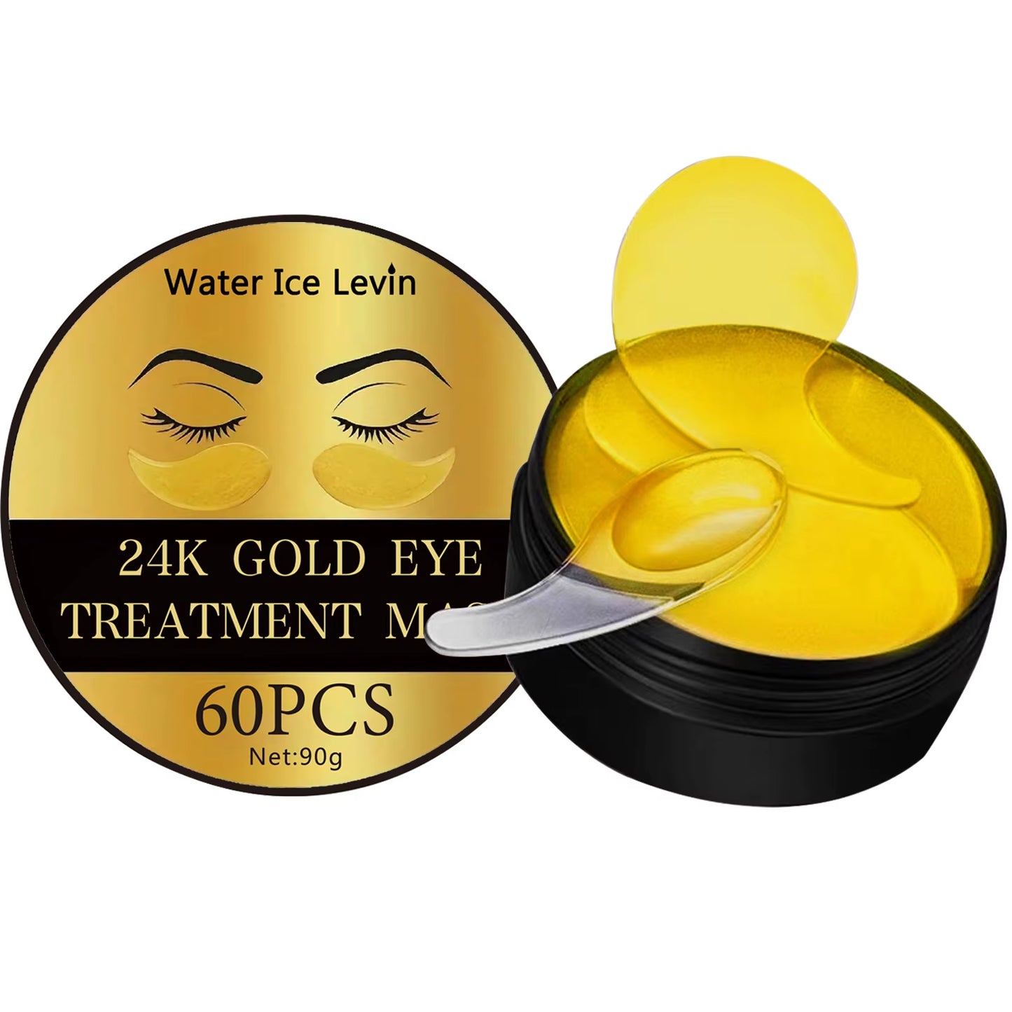 24K Gold Hyaluronic Acid Eye Mask to Remove Dark Circles Collagen Eye Patches Facial Care Products