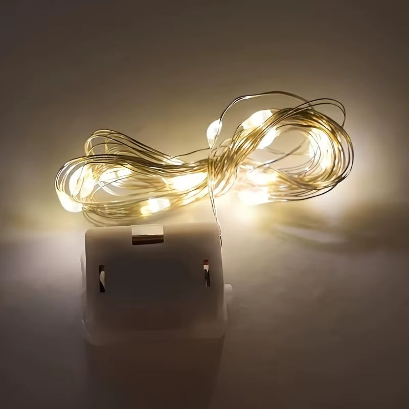 Led Light String Atmosphere Decoration Light String Bouquet Atmosphere Small Light String 1 Meter Color Light Strip Light String