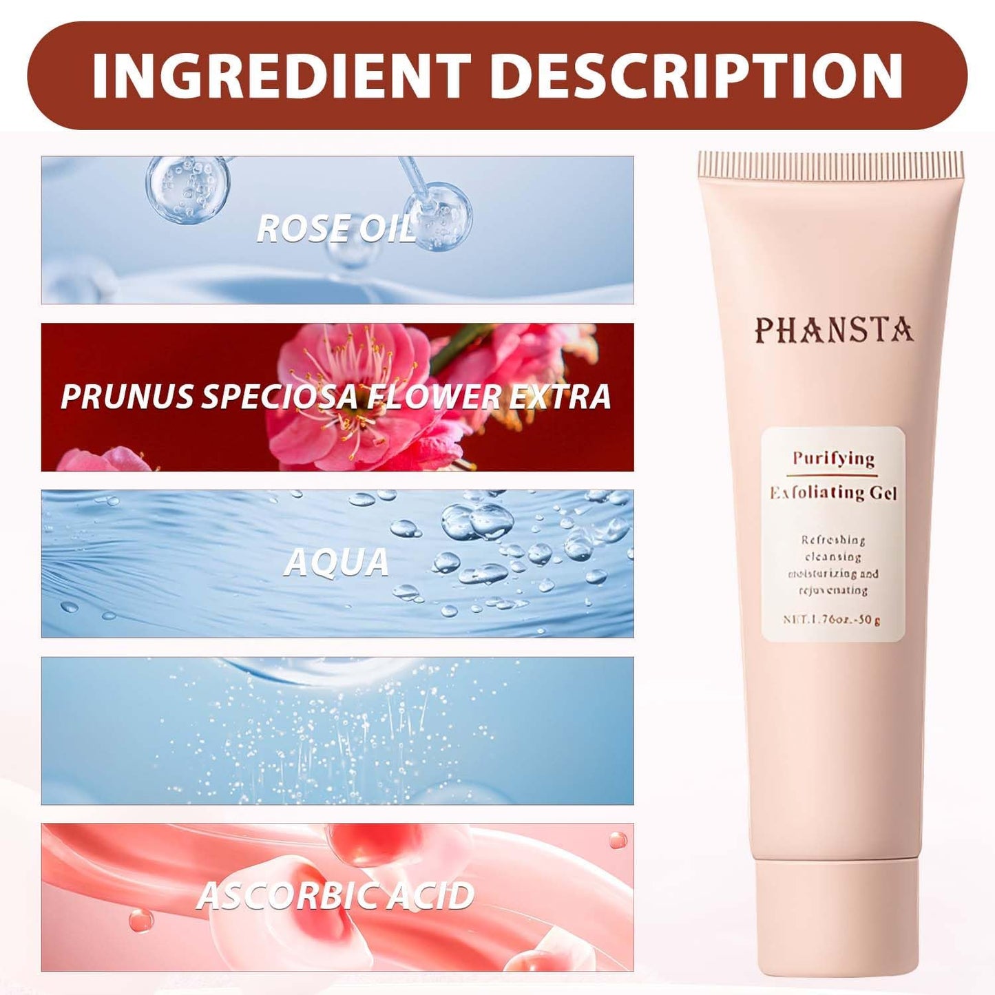2PCS Quarxery Purifying Exfoliating Gel, Quarxery Exfoliating Gel,Exfoliating Face Scrub,Facial Exfoliator Cleanser, Exfoliating Gel Scrub for Face,Moisturizing Exfoliating Scrub Gel for All Skin
