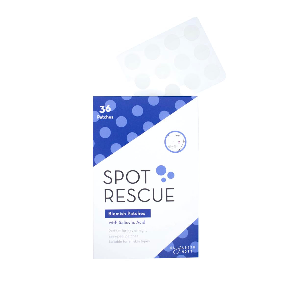 Spot Rescue Blemish Patches with Salicylic Acid & Teatree– Hydrocolloid Spot Stickers for Zits & Blemishes, Transparent for Day & Night, Vegan & Cruelty-Free Skincare Product (36 Count)