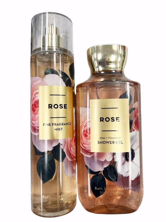 Bath and Body Works Fragrance Gift Sets (Rose Mist & Shower Gel 2 Pc)
