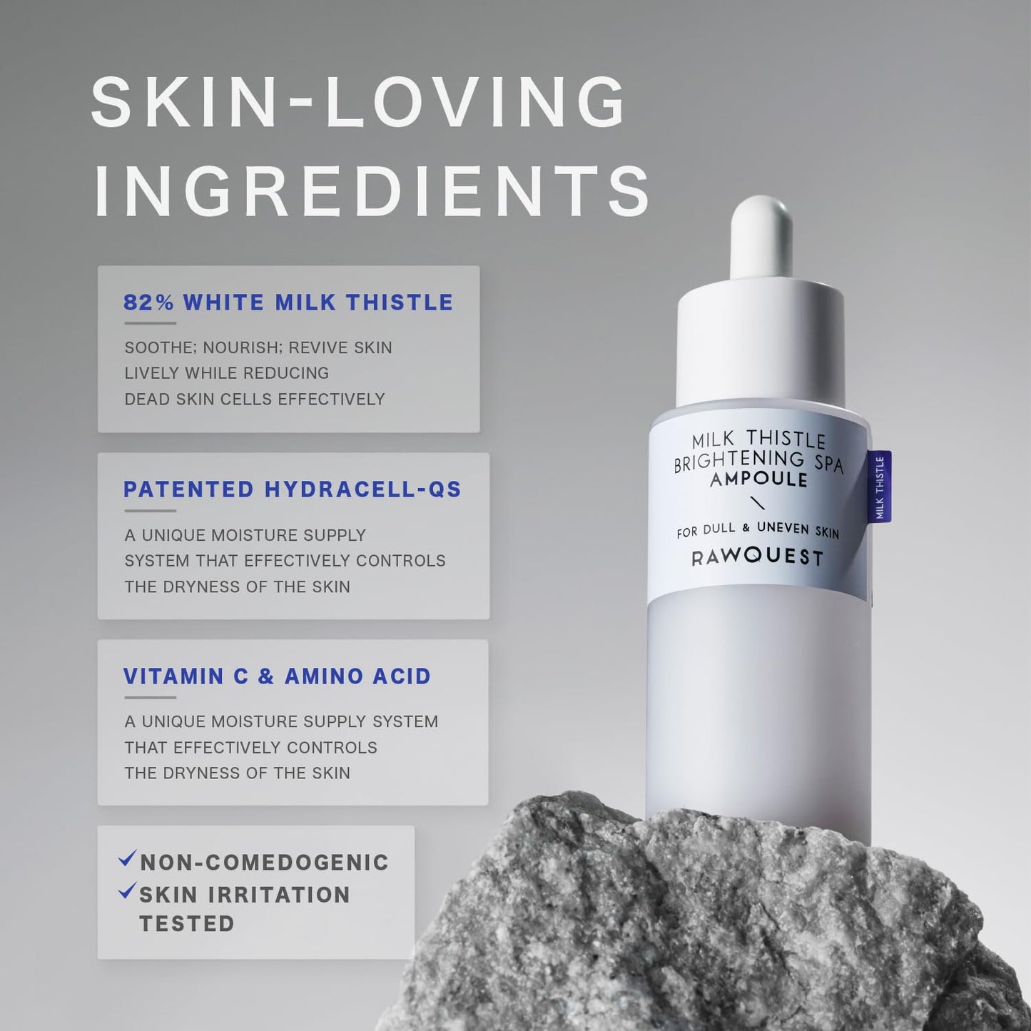 - Korean Face Serum Ampoule Pore Minimizing, Anti-Aging, Elasticity, Hydration, Plump & Dewy Skin | Non-Comedogenic W/ 82% Milk Thistle for Dry, Sensitive & Acne-Prone Skin, Korean Skin Care