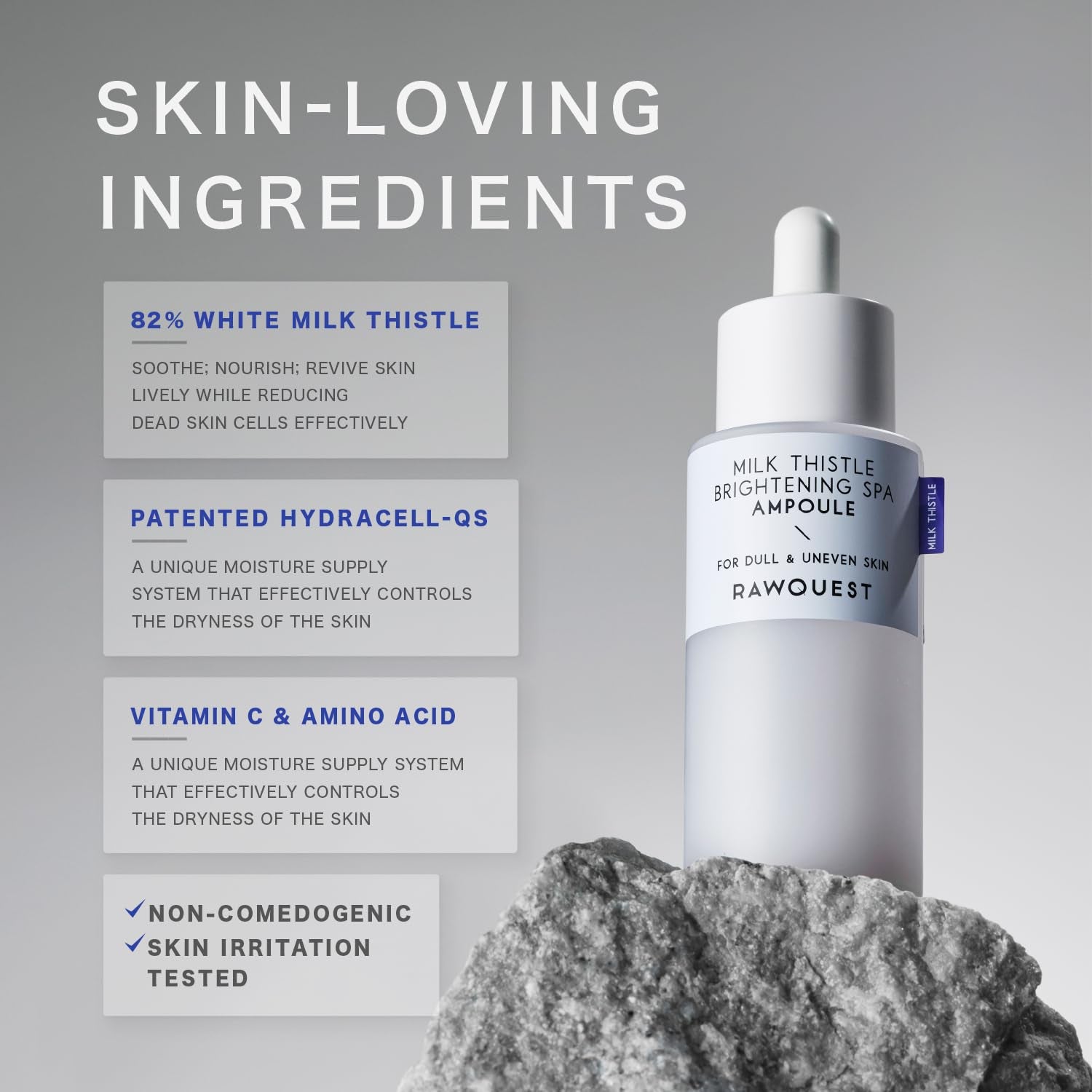 - Korean Face Serum Ampoule Pore Minimizing, Anti-Aging, Elasticity, Hydration, Plump & Dewy Skin | Non-Comedogenic W/ 82% Milk Thistle for Dry, Sensitive & Acne-Prone Skin, Korean Skin Care