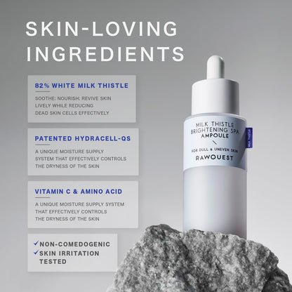 - Korean Face Serum Ampoule Pore Minimizing, Anti-Aging, Elasticity, Hydration, Plump & Dewy Skin | Non-Comedogenic W/ 82% Milk Thistle for Dry, Sensitive & Acne-Prone Skin, Korean Skin Care