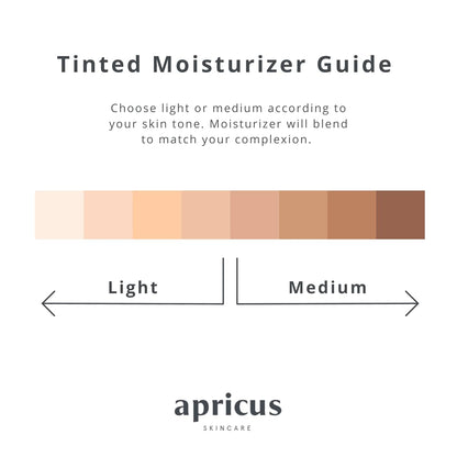 Tinted Moisturizer for Men by Apricus Skincare | Face Moisturizer anti Aging and Anti-Redness | Dark Spot Concealer Cream and Redness Corrector | Matte Acne Face Moisturizer, 0.67 Oz, (Light)