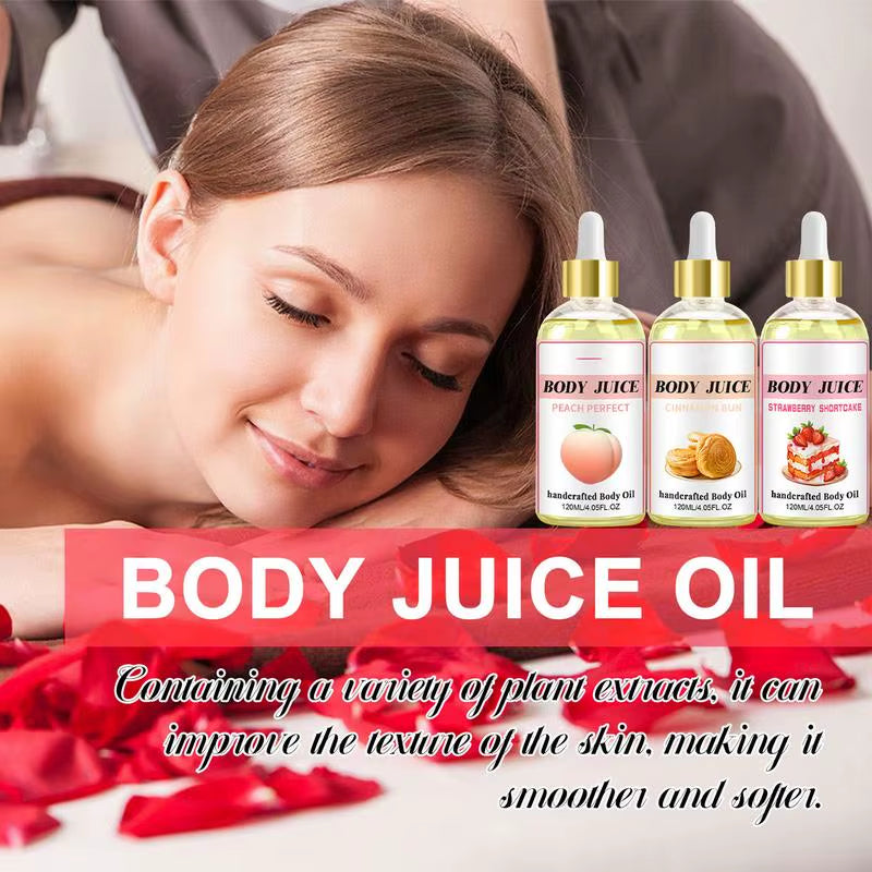 Body Juice Oil Non-Greasy Moisturizing Soothing Oil Fragrance Brightening Body Lotion Body Oil for Women Beauty Skin Care Oil