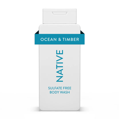 Body Wash, Sulfate Free, Paraben Free, Ocean & Timber, for Women and Men, 18 Oz