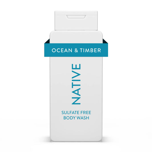 Body Wash, Sulfate Free, Paraben Free, Ocean & Timber, for Women and Men, 18 Oz