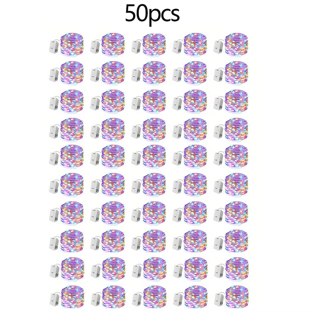 Led Light String Atmosphere Decoration Light String Bouquet Atmosphere Small Light String 1 Meter Color Light Strip Light String