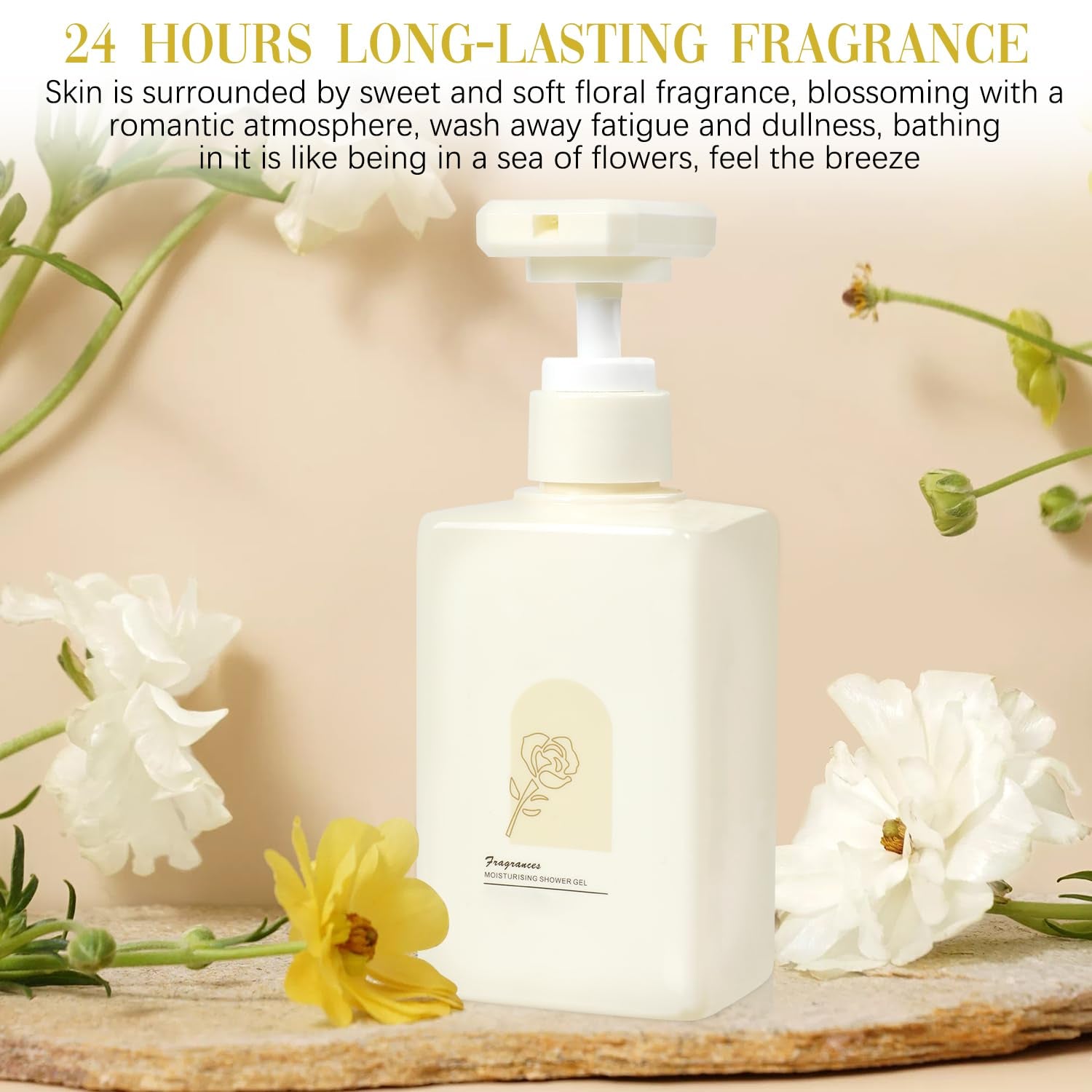 Perfumed Moisturizing Body Wash, Sanyequeen Fragrant Shower Gel, Fragrant Moisturizing Body Wash for Women & Men, Fragrance Body Wash, Long-Lasting Fragrance Shower Gel (300ML*1PCS)